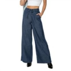 Juicy Couture women Wide Leg Pant in Denim