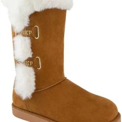 Juicy Couture Koded Womens Faux Suede Slip On Winter & Snow Boots