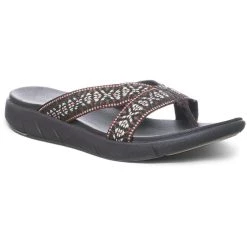 Bearpaw Juniper Womens Printed Slip On Thong Sandals