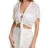 women PQ Swim Eyelet Wrap Top