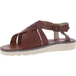 Bearpaw Leah Womens Leather Slingback Huarache Sandals