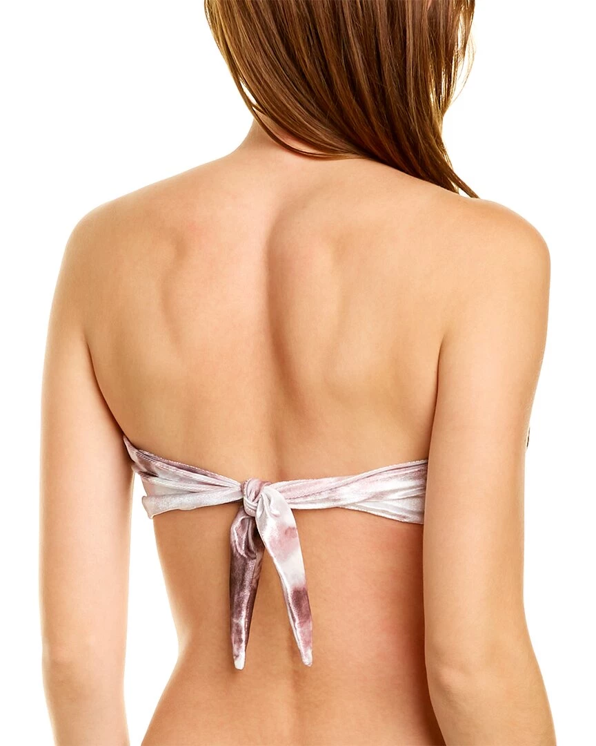 women PQ Swim Velour Bandeau Top 4 women PQ Swim Velour Bandeau Top - Image 2