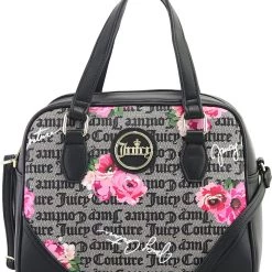 Juicy Couture If The Crown Fits Womens Faux Leather Convertable Satchel Handbag