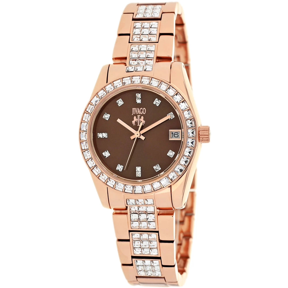 Jivago Women's Chocolate brown dial Watch 3 Jivago Women's Chocolate brown dial Watch