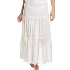 women PQ Swim Eyelet Midi Skirt