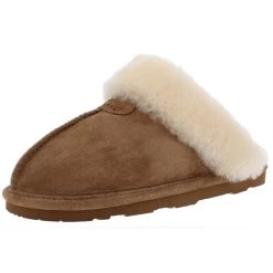 Bearpaw Loki II Womens Suede Sheepskin Lined Mules